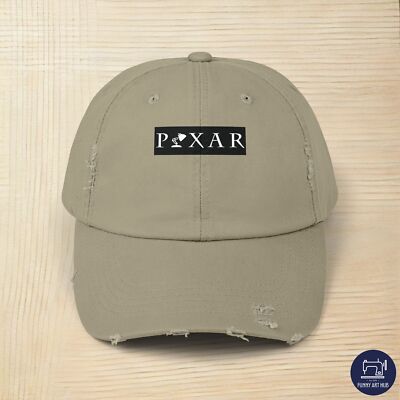Pixar Film Studio Logo Unisex Distressed Cap