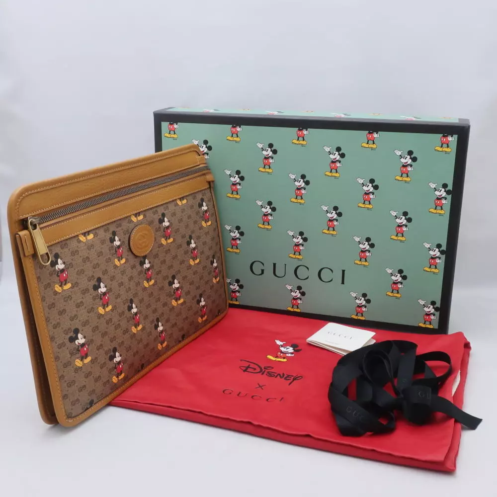 Sac à bandoulière GUCCI DISNEY MiniGG Supreme Mickey 602552 micro GG NM