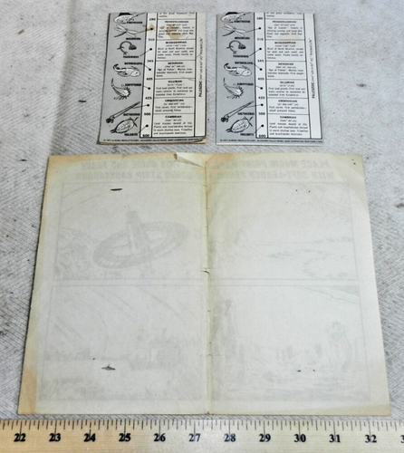 1971 Aurora Timelines (2) più foglio sfondo fumetto - Documenti originali! - Foto 2 di 5