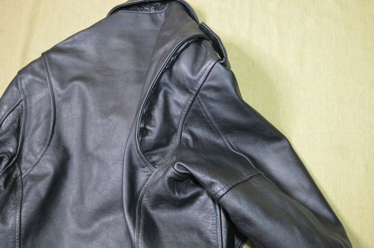 Leather Motorcycle Jacket 52 Biker Exelement | eBay