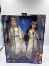 Disney Wish King Magnifico Queen Amaya of Rosas Dolls 2-Pack - New Damaged Box