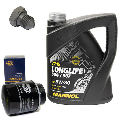 Motoröl 5 W 30 Longlife 3 Motoröl Set 5W-40 5 Liter Ölfilter SM 5085 Für Audi A1 A1 Sportback Ölwechsel 5w40