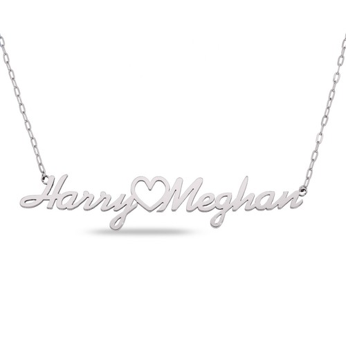 Personalised Heart Name Necklace Gift 