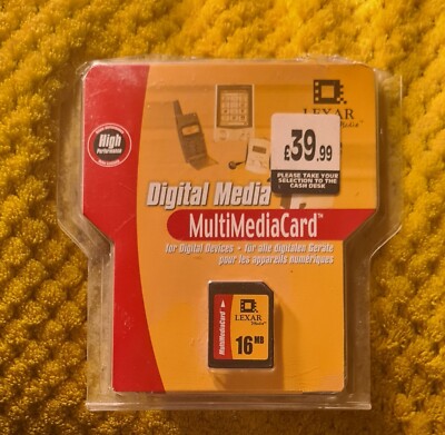 Digital Media MultiMediaCard Lexar 16MB. Neu @ Unversiegelt 