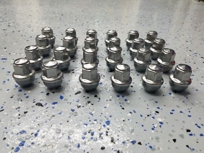 24 2015-2025 Ford F150 14x1.5 Factory OEM Stainless Lugs Wheel Nuts 24 2015-2025 Ford F150 14x1.5 Factory OEM Stainless Lugs Wheel Nuts