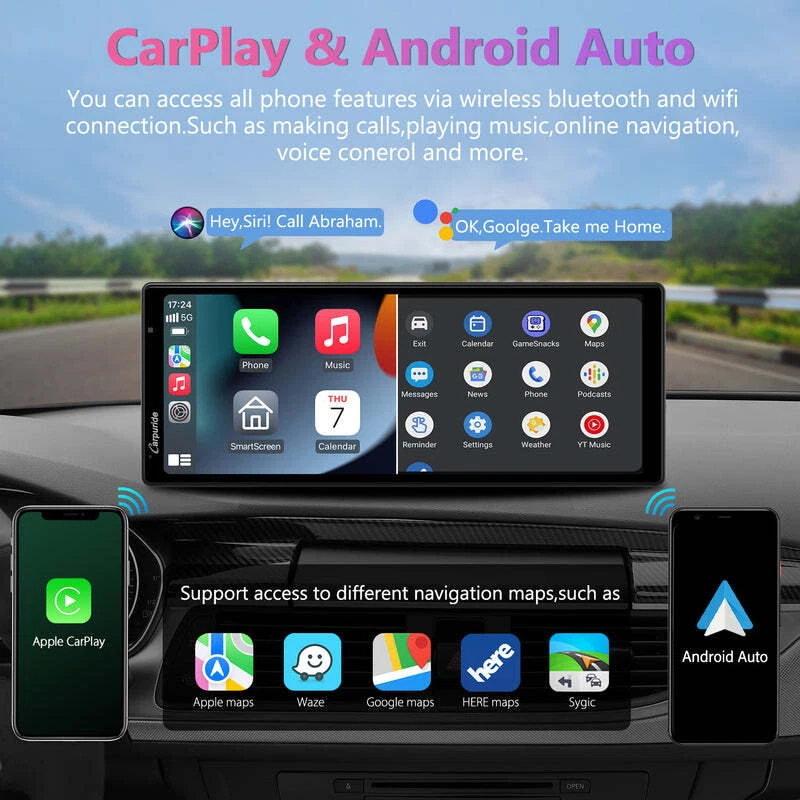 Carpuride W903 Kabelloses Carplay Android Auto Autoradio Dash Cam Rückfahrkamera - Bild 4 von 4