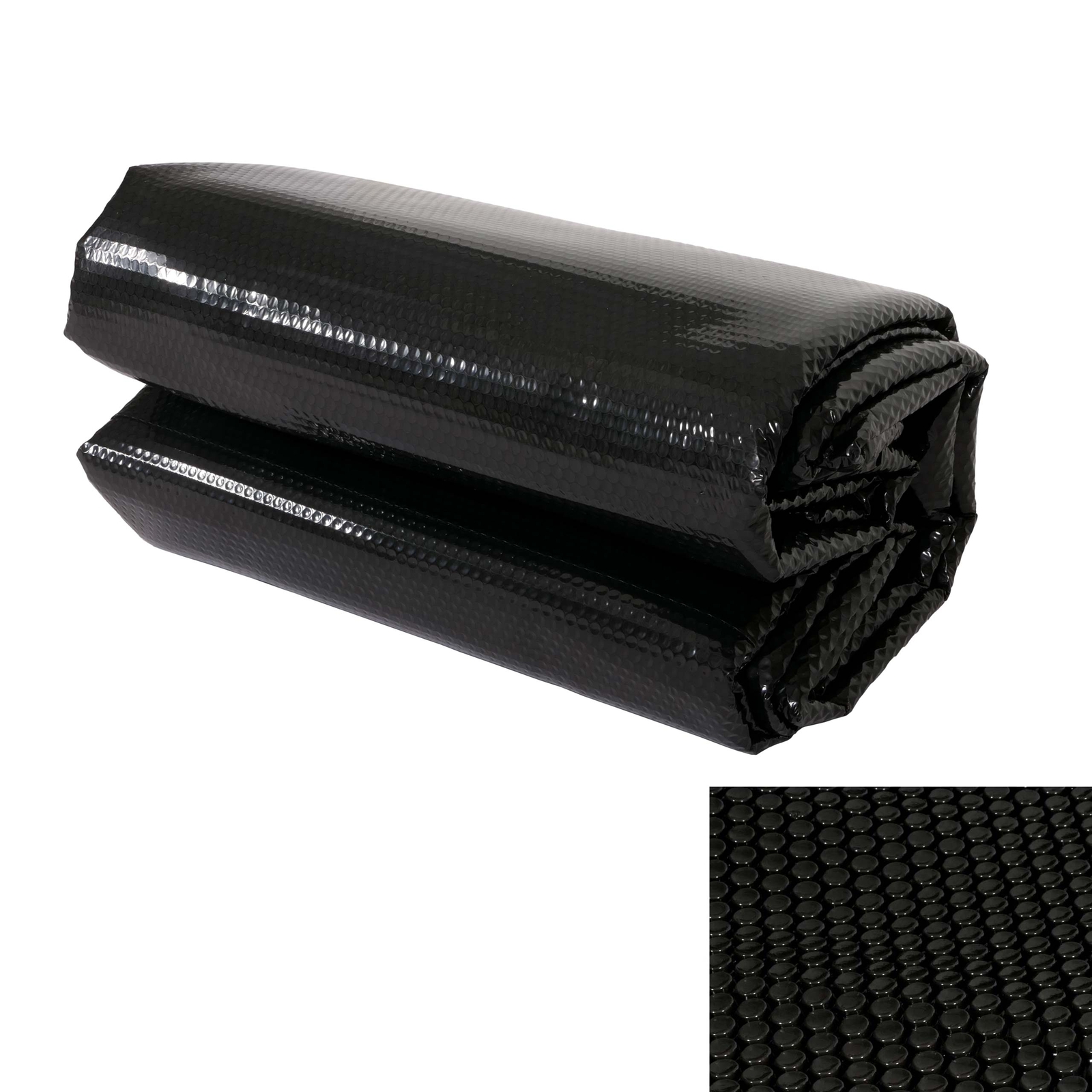 Cubierta Piscina Lona Térmica Cubierta Solar, Grosor: 400 μm Rectangular 3x2m Negro