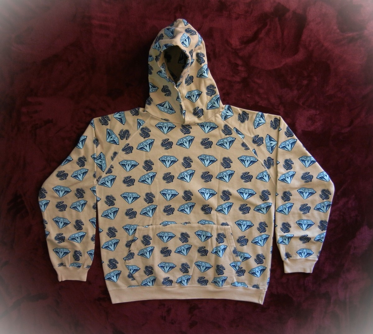 Bbc Icecream DIAMOND DOLLAR S02 BEIGE Hoodie pullover #Pharrell XL