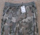 🌼 Women's XL Soft Olive Green Camo Jogger Pants New Nwt Pink Rose Cozy Athletic — photo 2