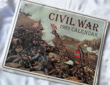 1989 CIVIL WAR CALENDAR Original Wrap Longmeadow Press COLLECTIBLE ART HISTORY