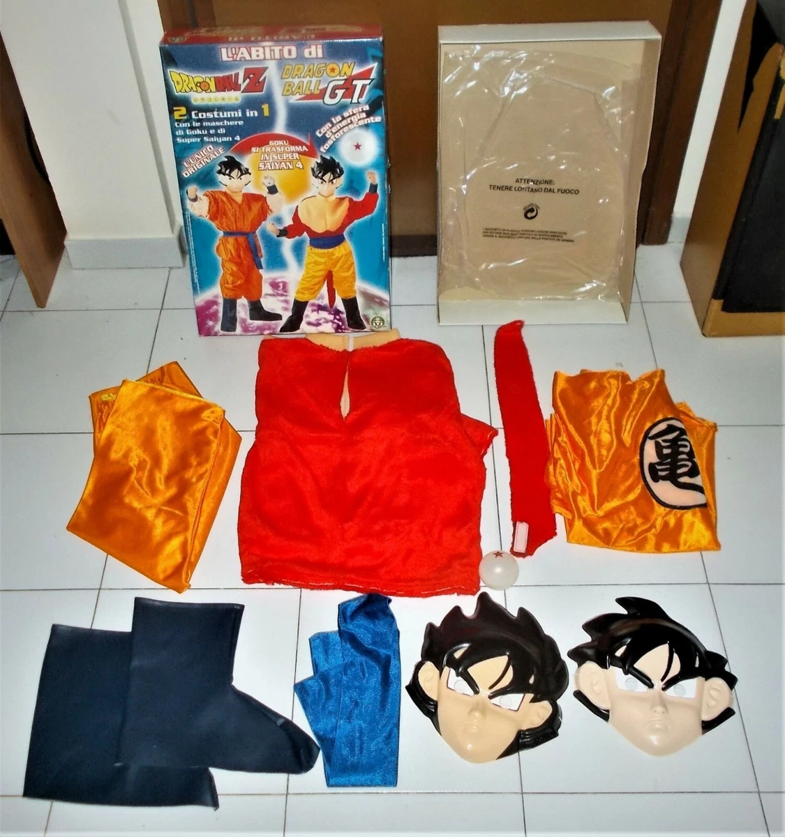 L'ABITO DI DRAGON BALL Z e DRAGON BALL GT Giochi Preziosi Costume