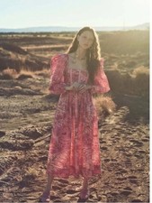 Ulla Johnson Leilani Floral Dress br Camellia Pink Sz 10