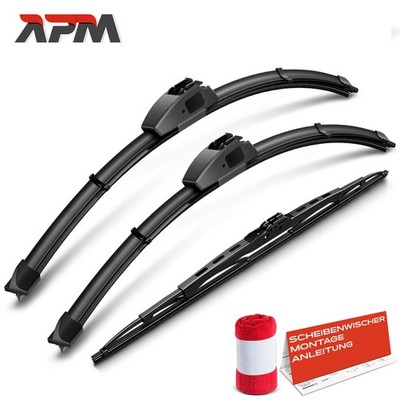 3x Scheibenwischer Wischerblatt Vorne Hinten 600/600/450 für KIA Carnival UP GQ