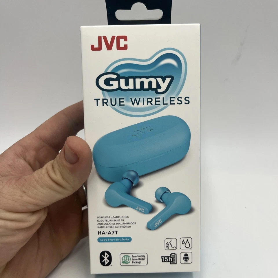 JVC Gumy True Wireless Headphones (HA-A7T) Soda Blue - Image 2 of 4