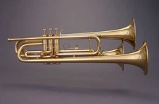 Rare Museum Piece Don E. Getzen Trumpet with two dummy bells, B-flat