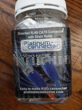PLATINUM CONNECTOR RJ-45 CAT6 CONNECTORS 50 CT NEW