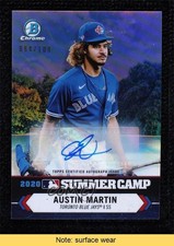 2021 Bowman Chrome 2020 Summer Camp 84/100 Austin Martin #SC-3 Auto READ uk5