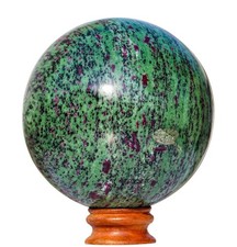 XL 190 MM naturalny różowy rubin zoizyt / różowy anyolit metafizyczna kamienna kula