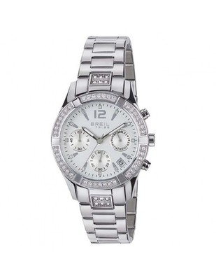 Damenuhr BREIL Tribe C'EST CHIC EW0275 Stahl Armbanduhr Chrono Swarovski