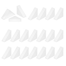 60Pcs 0.47x1.38in Plastic Right Angle Triangle Glass Corner Protector, Clear