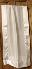 Women's White Wrap shawl Satin Sheer Fabric 73  L x 19  W Scarf Wedding prom