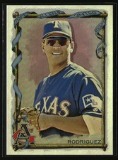 2023 Topps Allen & Ginter Silver Portrait Alex Rodriguez #7 Texas Rangers