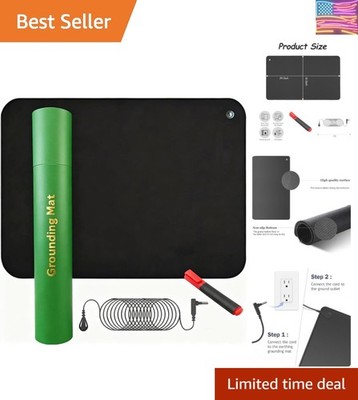 24x16 Inch Universal Grounding Mat for Feet,Foldable Earthing Grounding Mat f..-