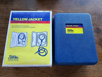 #ad #ad NOS Yellow Jacket Gas Pressure Test Kit By Ritchie # 78060 W Case See Photos $39.95