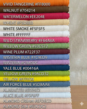 Natural Linen Fabric By The Yard Soft Washed Sewing Material Clothing Curtains