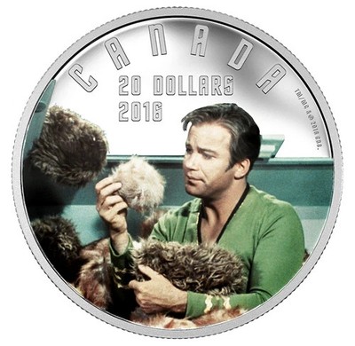 Kanada 20 $ 2016 Star Trek The Trouble With Tribbles 1 OZ Silber 9999 proof OVP