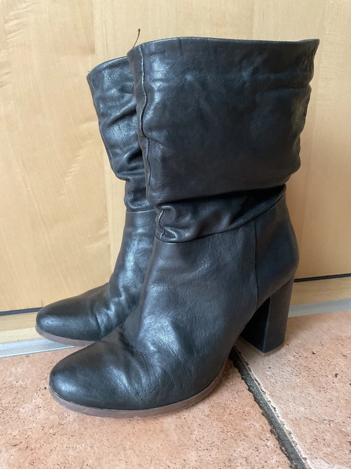 Extravagante  italienische LEDER  Stiefeletten von Gianni Gregori Gr.37 - Bild 1 von 4