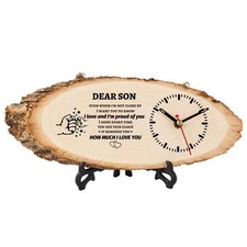 Wooden Clock Gifts For Son From Mom Dad Birthday Present Son In Law Keepsake