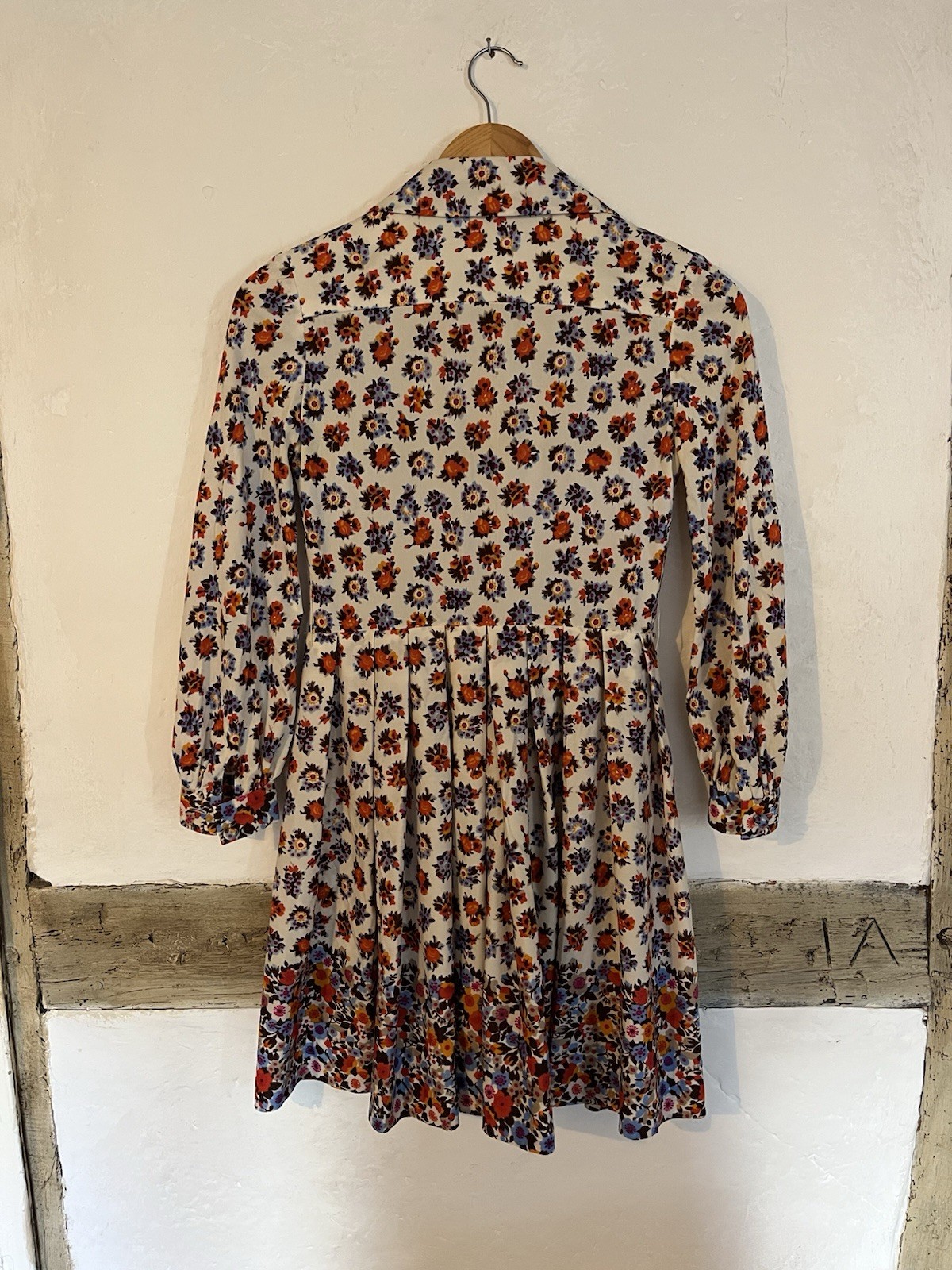 Vintage 1970s Retro Long Sleeve Tullo Floral Summ… - image 3