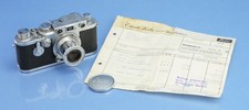 LEICA LEITZ IIIF BETRIEBSK Nr.384 RD/ST LENS SET LOOHN INTERNAL PAPERS RARE 