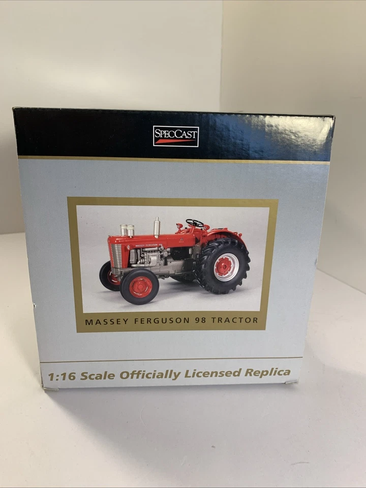 MASSEY FERGUSON 98 DIESEL TRACTOR RED 1/16 DIECAST MODEL BY SPECCAST SCT913 - Image 3 of 4