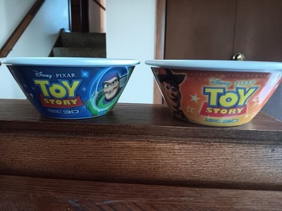 Kellogg's Cereal Bowl Lot Of 2 Toy Story Buzz Woody