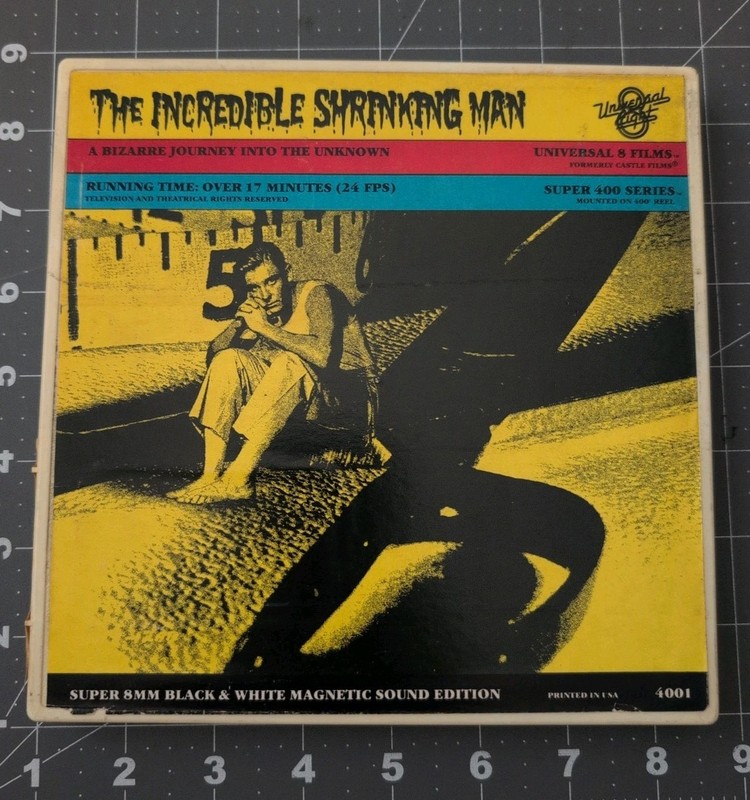 Universal Eight THE INCREDIBLE SHRINKING MAN super 8mm black & white #MOVIES