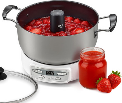 Automatic Jam and Jelly Maker 1000W, 2L Per Batch ( 4 x 16OZ), Electric Pot Stir
