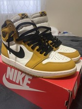 Jordan 1 High OG Yellow Ochre Mens Size US 9 Virgil Union Fragment Nigel 3 4 5 6