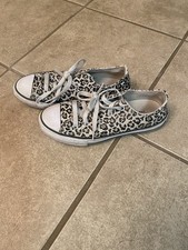 Converse Girls' Leopard Print Shoes Size 1