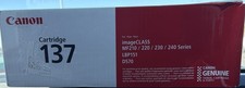Canon CRG137 Black Toner Cartridge New Sealed
