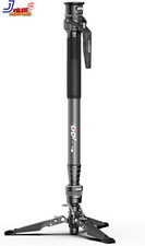 5"Carbon Fiber Monopod for Camera One-Click Lifting Quick Release Monopod w/Feet