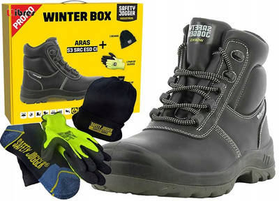 Winterarbeitsschuhe S3 hoch ARAS Set BOX 3M SAFETY JOGGER ARAS 45 BOX SAFE