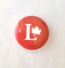 Official 2025 Election LIBERAL PARTY CANADA logo pin button Mark Carney politics