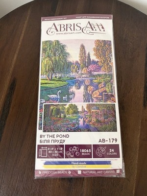 Abris Art ''By the Pond'' AB-179 Bead Embroidery Kit - New & Sealed - 18065 Beads