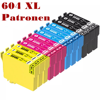 1-12er Patronen für Epson 604 XL XP-3200 2200 4200 2205 3205 4205 WF-2930 2935