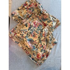 Lauren Ralph Lauren Floral Pillow Shams Set 2 Standard Cotton Braided Rope Trim