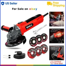 Electric Angle Grinder 4-1/2 Inch Metal Wood Cutting 12000 RPM Power Tool