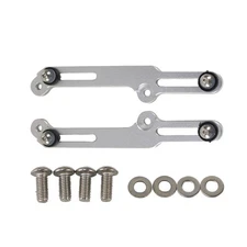 2X Silver Aluminum Windshield Bracket Adjuster For Honda NC700X NC750X 2016-2019