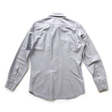 Chemise Habillée J. Lindeberg Marron Et Blanc - Taille 15 Slim Fit - Occasion Très Bon état - 100% Coton